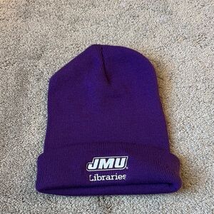 Apollo Purple JMU James Madison University Libraries Beanie SIZE OS